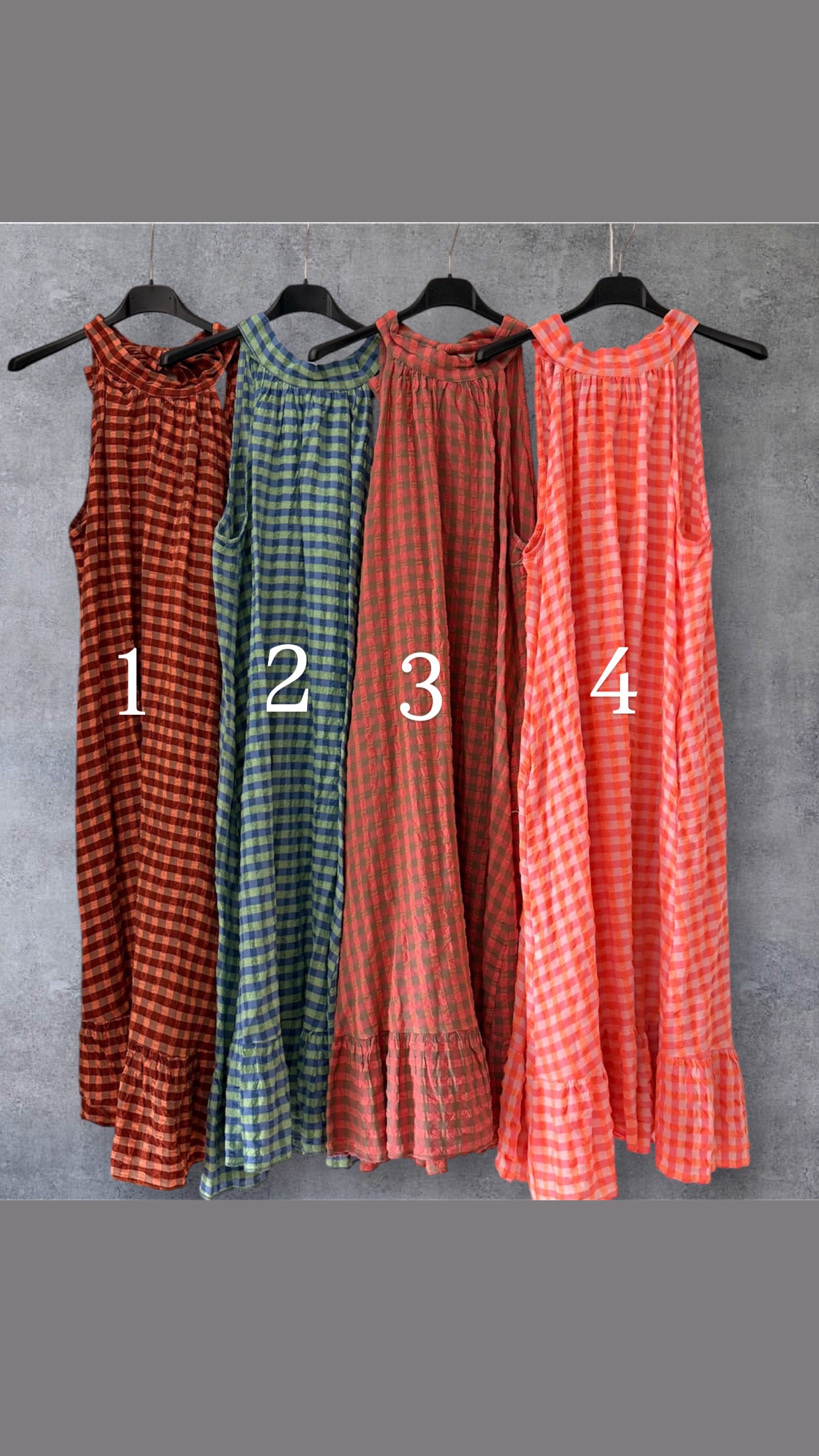 Vestido Vichy Flúor