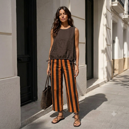 Top Lino cordón