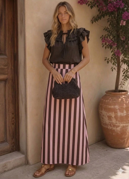 Falda Raya Retro