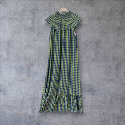 Vestido Cuello Fruncido