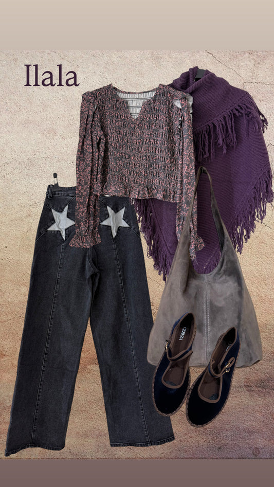 Pantalón Vaquero estrella plata