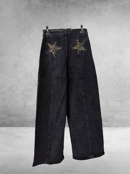 Pantalón Vaquero estrella Animal print