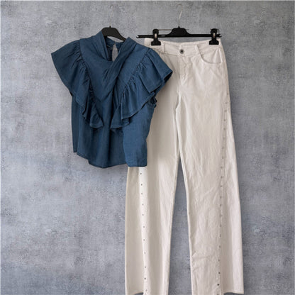 Blusa vaquera nudo