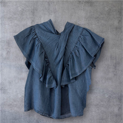 Blusa vaquera nudo
