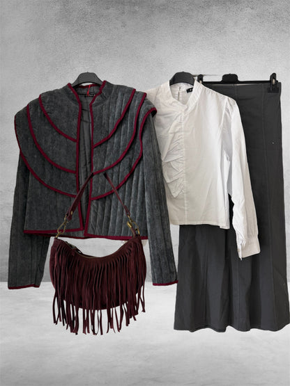 Chaqueta tres volantes