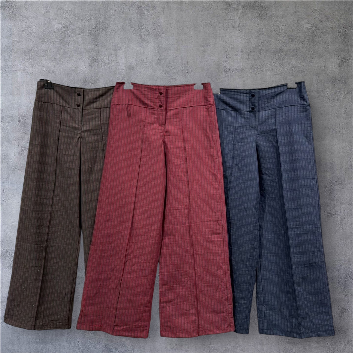 Pantalón Botón mini raya