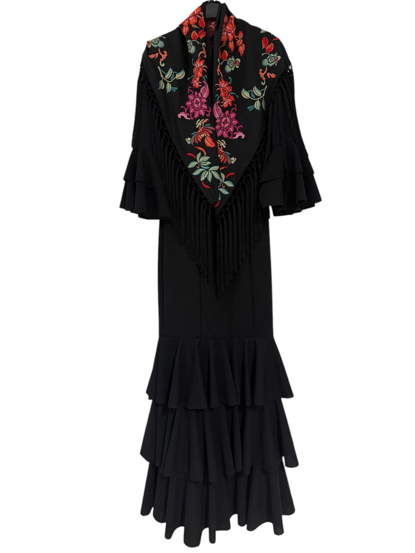 Traje flamenca tres volantes