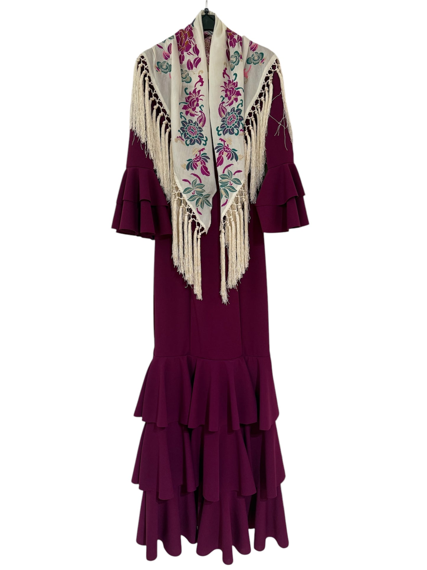 Traje flamenca tres volantes