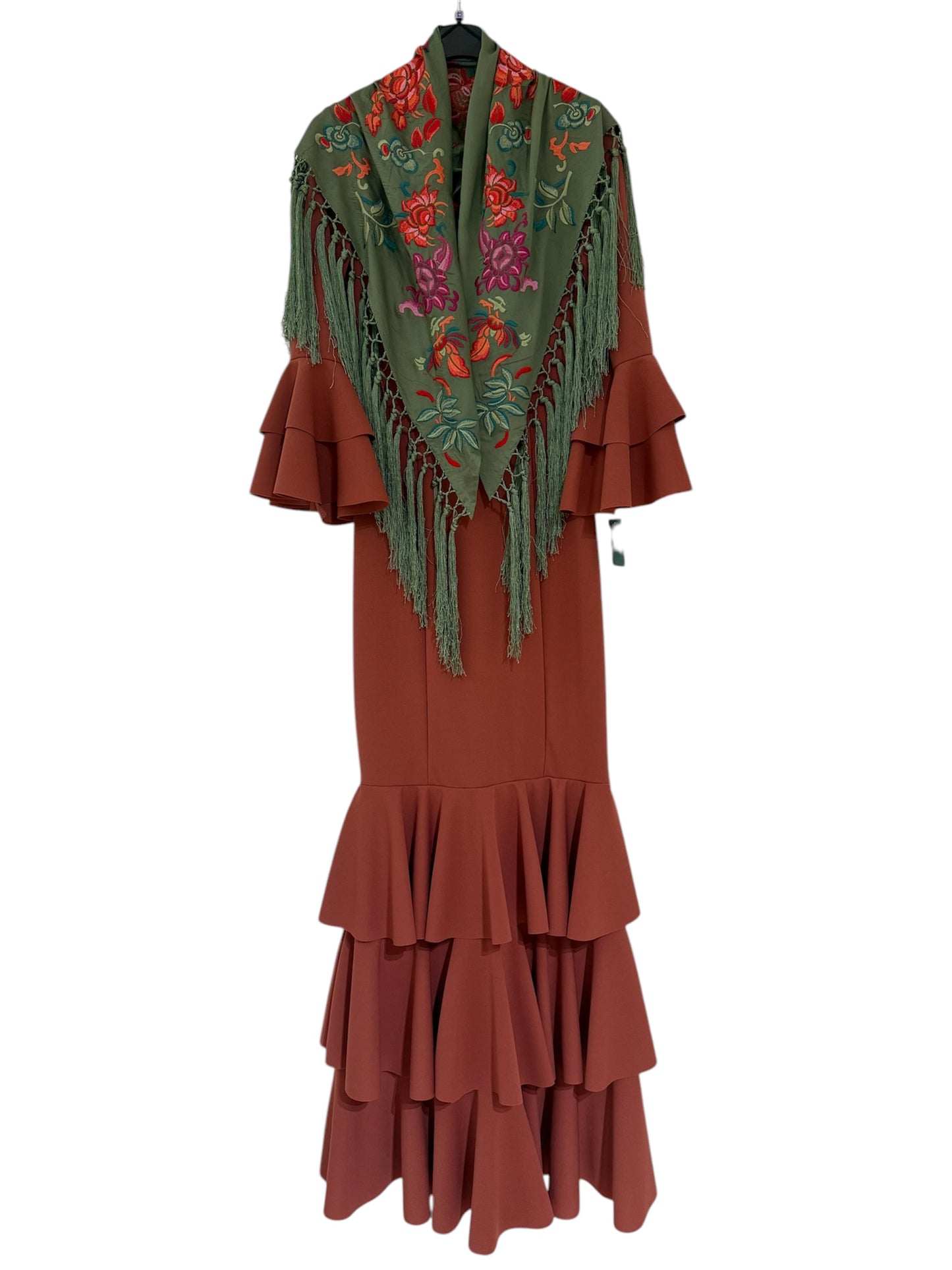 Traje flamenca tres volantes