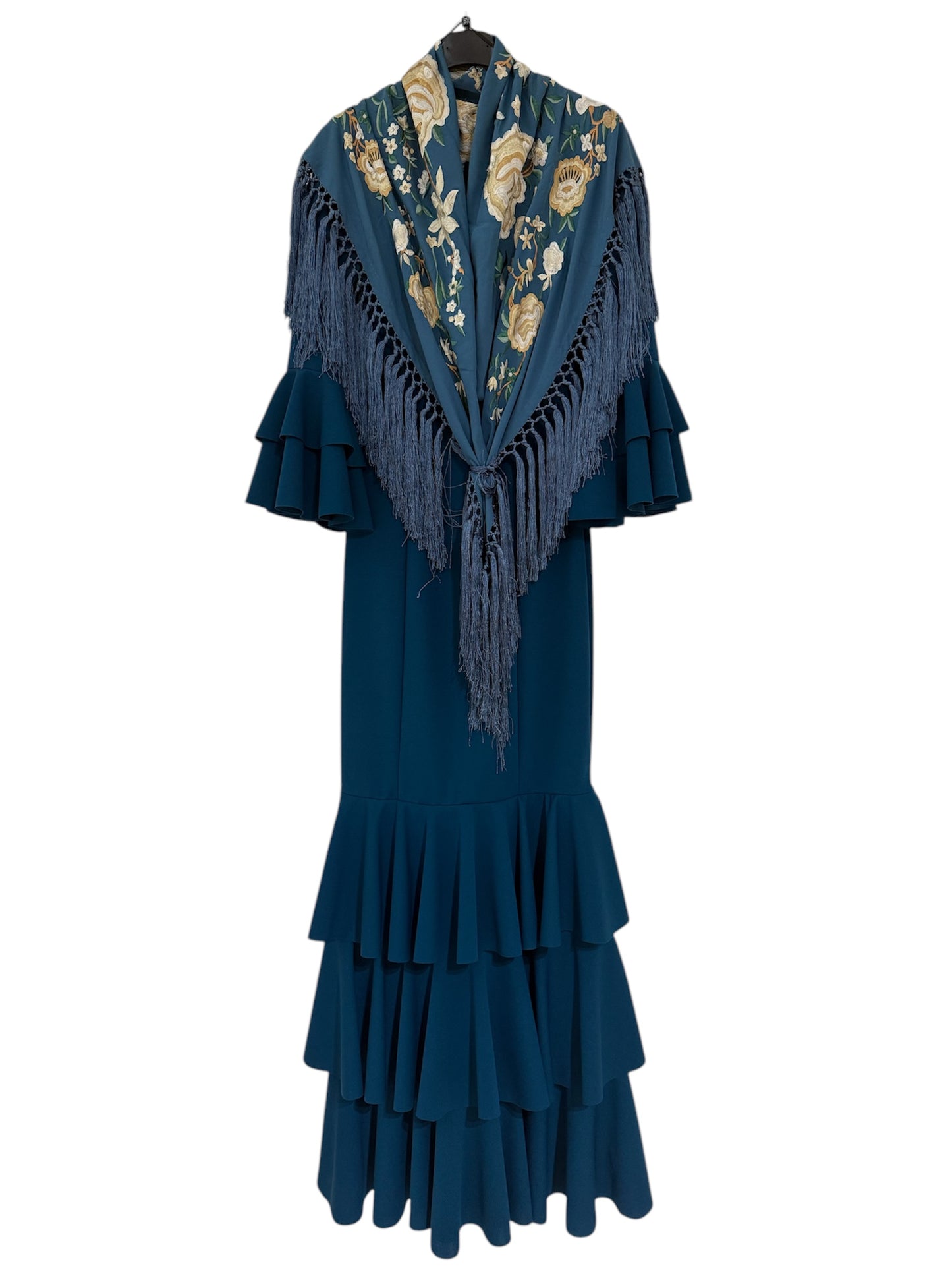 Traje flamenca tres volantes