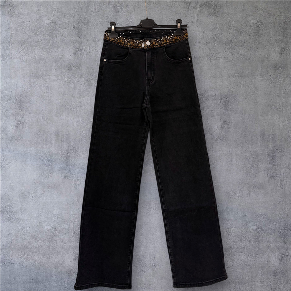 Pantalón Cintura bordada