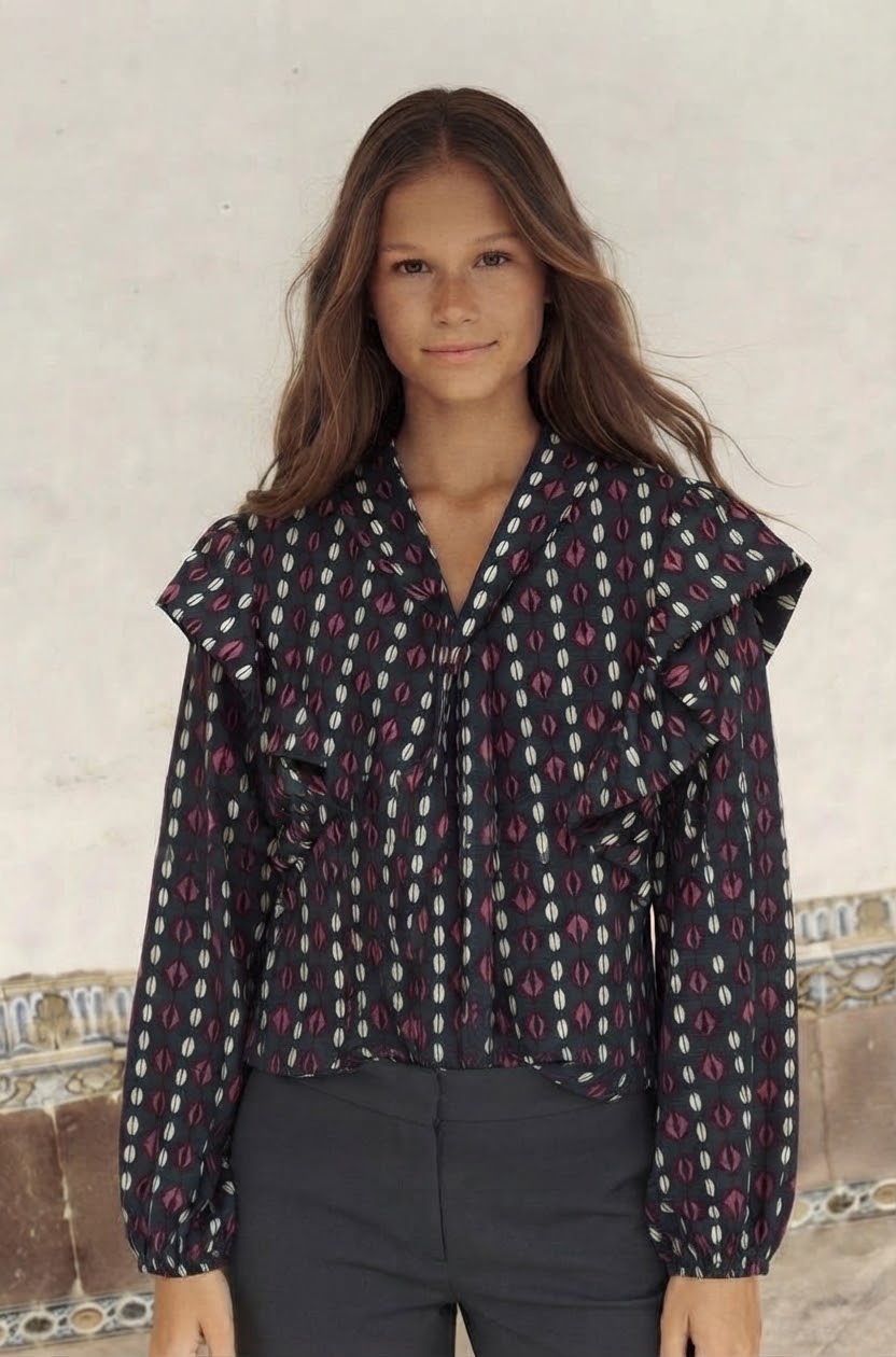 Blusa Topo volantes