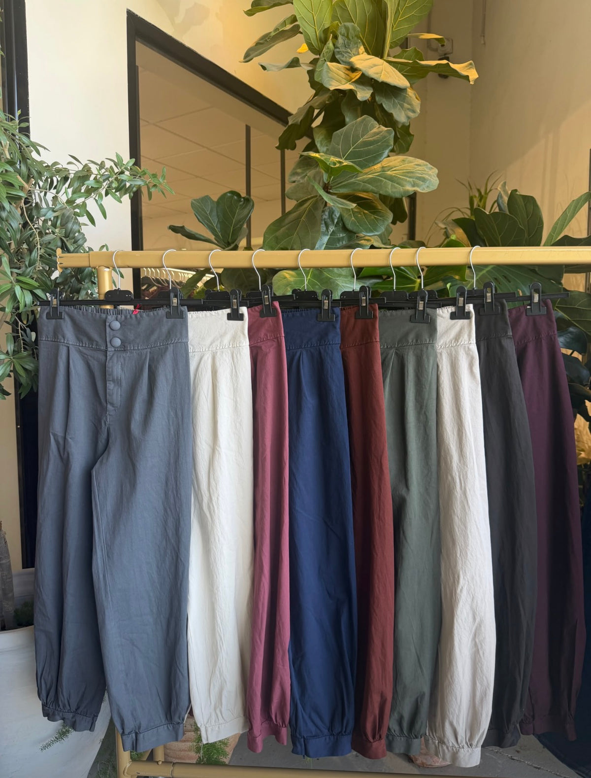 Pantalón bomber doble botón